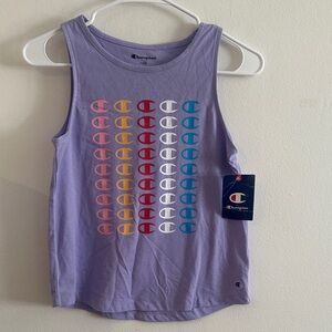 Champion Kids Tank Top - Purple with Multicolor Logo
